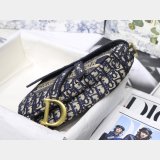 Replica Saddle Bag Blue Dior Oblique Jacquard