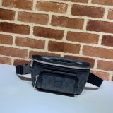 Top Quality Gucci Belt bag with Interlocking G 682933 black GG Supreme