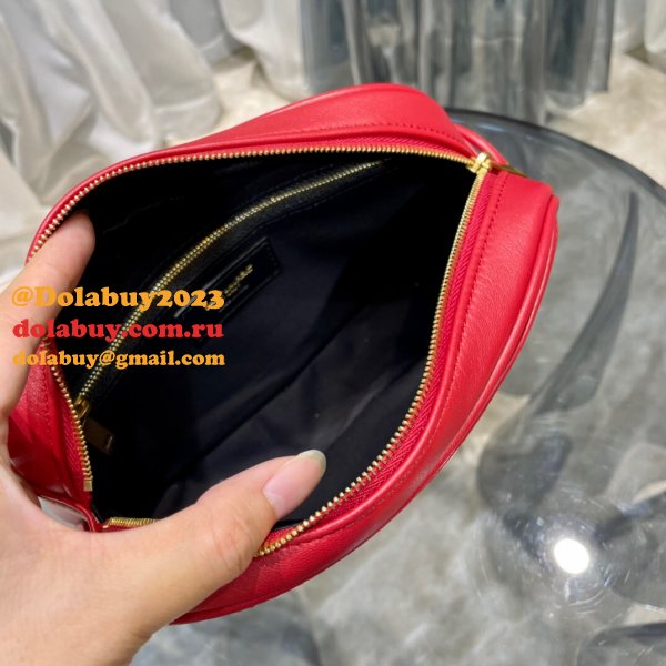 Replica YSL 64899 Red/White/Black Victoire camera bag High Quality