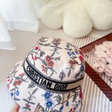 Best Christian Dior Colorblock bow Fisherman hat