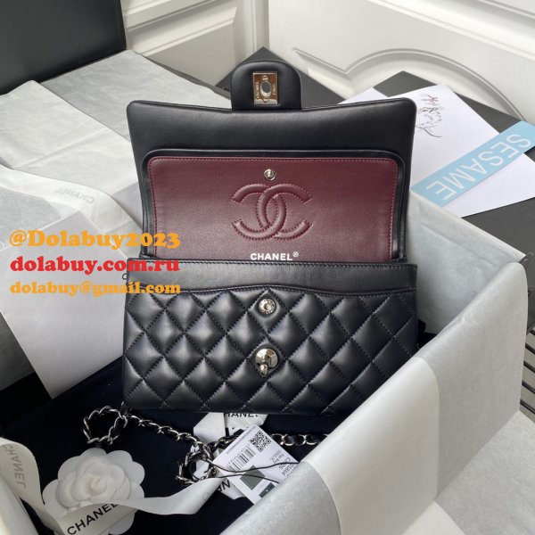 Top quality Fake Small Flap Lambskin CF 23cm