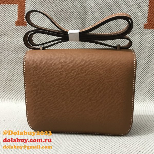 Hermes Constance Bag 18cm Epsom Leather Camel