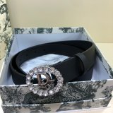 Wholesale Christian Dior AAA Belts 30mm Black Replica