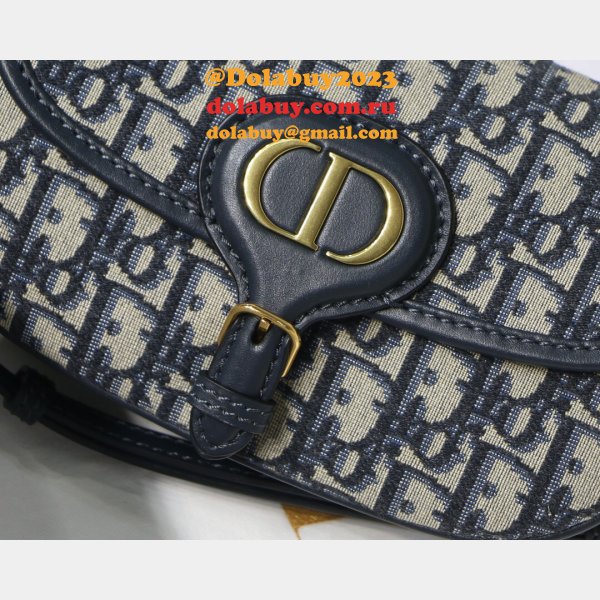 Replica Christian Dior Bobby East-West Blue Bag China Sale