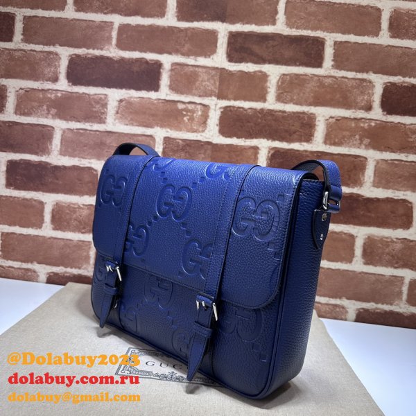 Jumbo Gucci Inspired GG 1:1 Mirror Messenger 760234 Blue Bag