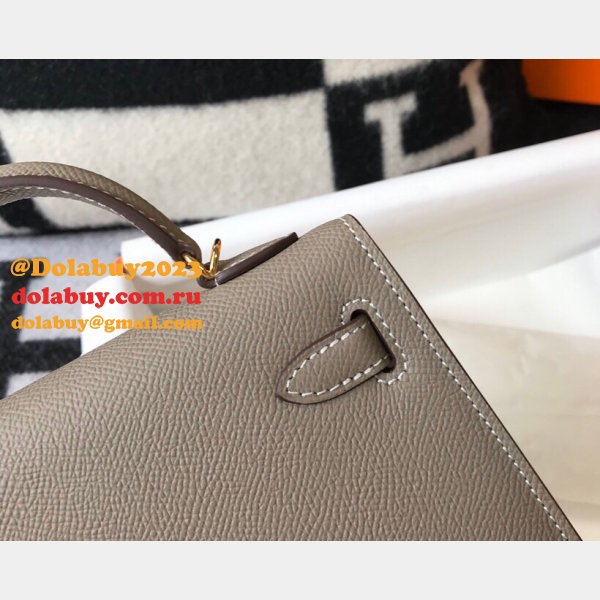 AAA Replica Hermes Mini Kelly Grey Bags