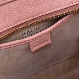 Replica Celine Pink Nano Luggage bag in drummed calfskin