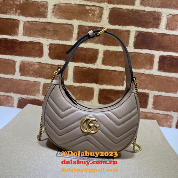 Gucci Best 699514 GG Marmont half-moon-shaped Replica bag