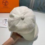 Hermes High Quality Canvas fabric Peaked cap