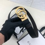 AAA+ Gucci 38mm Replica GG sliver/golden black Belt