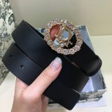 Wholesale Christian Dior AAA Belts 30mm Black Replica