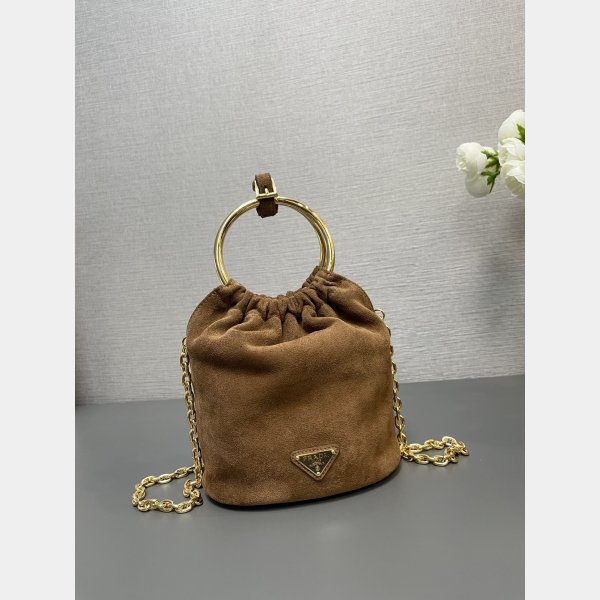 Wholesale New Prada 1:1 Mirror Mini Nappa Bucket Bag 1BC227