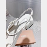 Miumiu Duplicate T Block Heel Mary Jane Copy Sandals