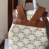 Backpack Celine Replica 197662 Folco Triomphe Canvas Bag