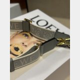 Best Loewe Anagram double-sided embroidered shoulder strap