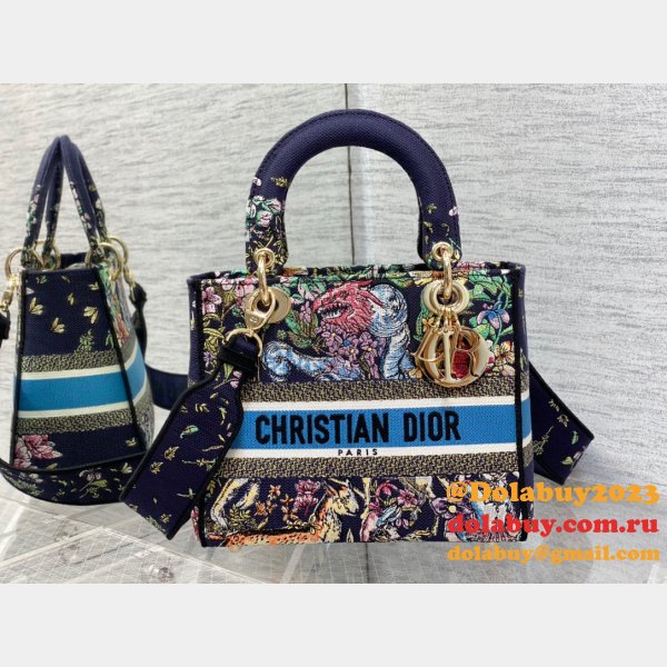 Christian Dior AAA+ Replica Canvas Lady 24CM Tote Bag