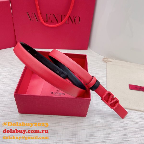 Wholesale Replica Valentino Black/Red Belts