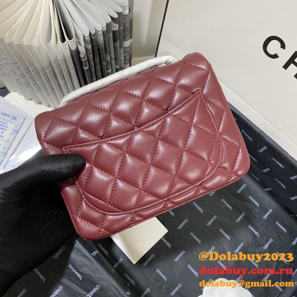 Knockoff CC Lambskin Flap Bag 17cm AS1115