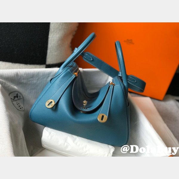 Hermes Replica Blue Lindy 26cm Bags Sale Outlet Online