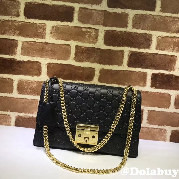 Replica 7 Star Gucci Padlock medium GG shoulder 409486 bag